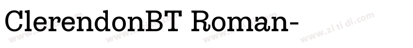 ClerendonBT Roman字体转换
